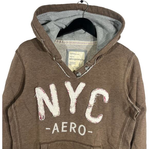 Women's Aeropostale NYC Pullover Hoodie - Picture 2 of 8